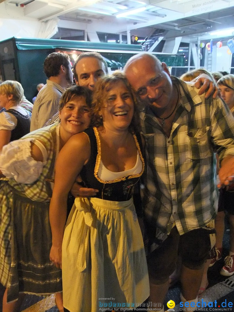 Partyschiff: Lederhosen und Dirndl: Friedrichshafen am Bodensee, 04.08.2012