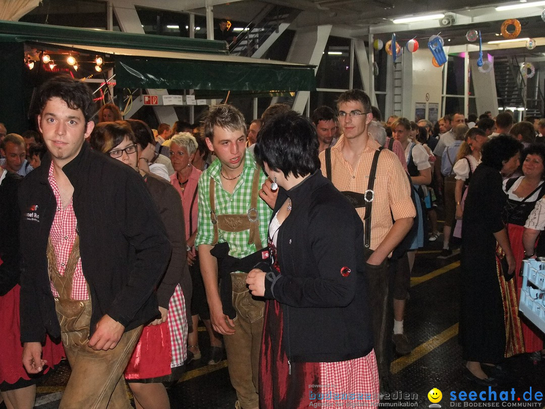 Partyschiff: Lederhosen und Dirndl: Friedrichshafen am Bodensee, 04.08.2012