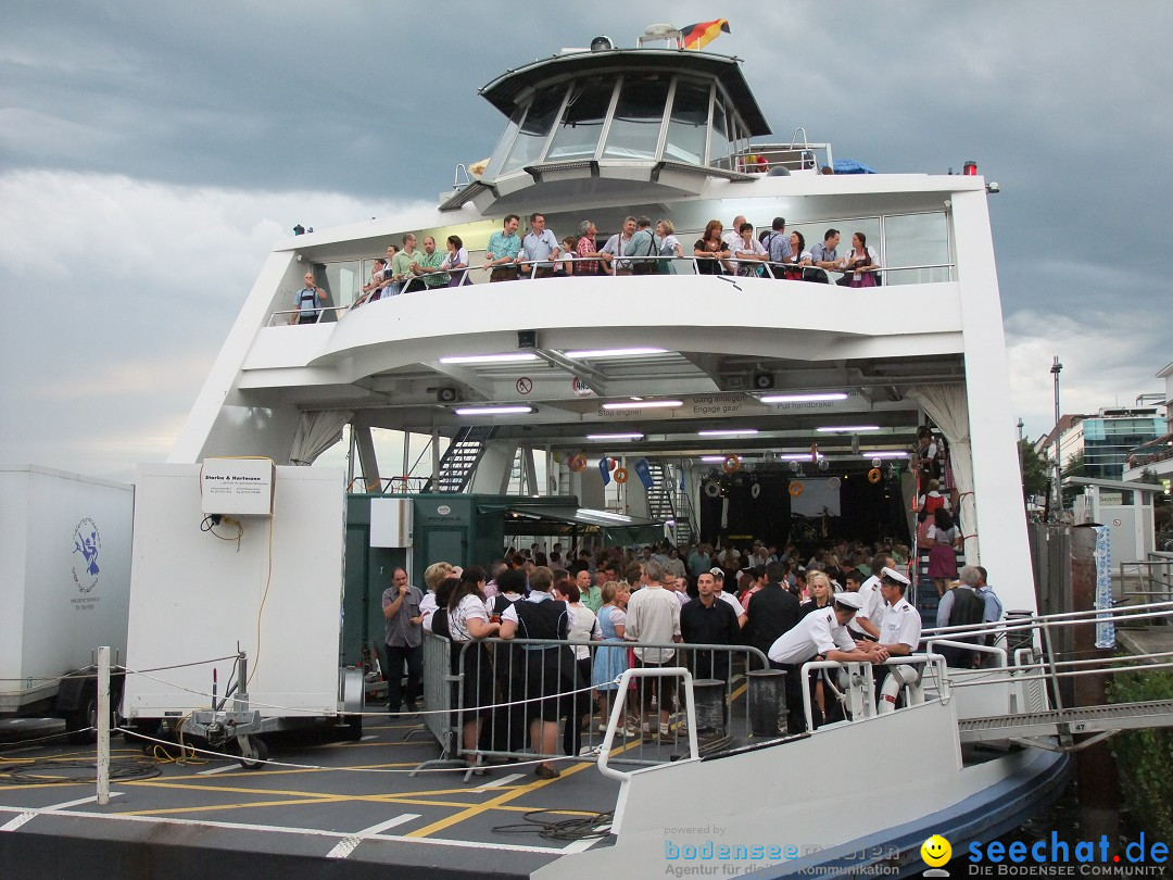 Partyschiff: Lederhosen und Dirndl: Friedrichshafen am Bodensee, 04.08.2012