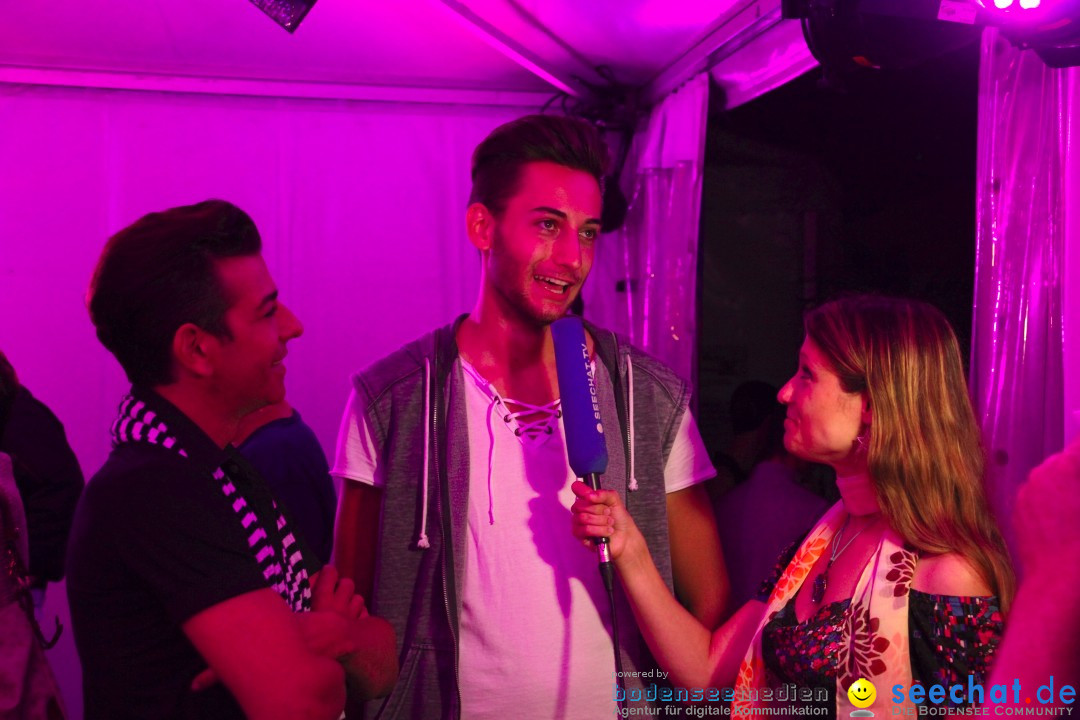 Stadtfest mit Fassanstich und Modenschau: Bregenz am Bodensee, 23.08.2012