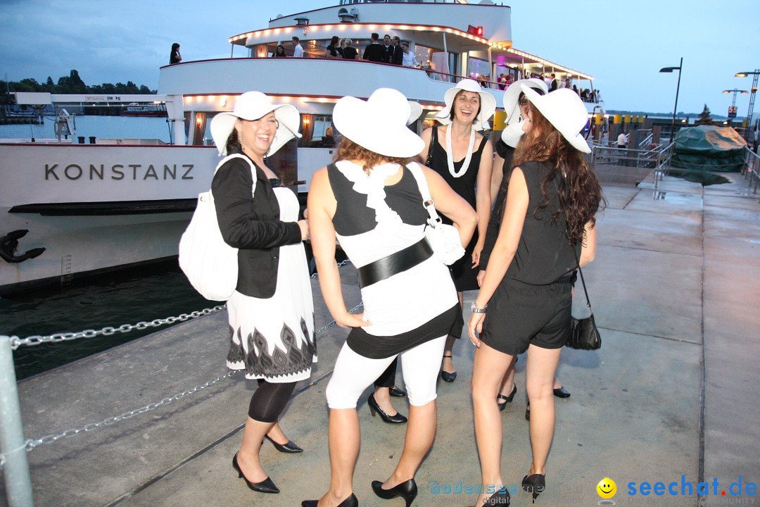 Partyschiff: BLACK-WHITE: Friedrichshafen am Bodensee, 25.08.2012