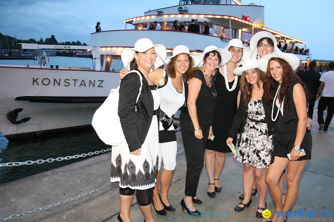 Partyschiff: BLACK-WHITE: Friedrichshafen am Bodensee, 25.08.2012