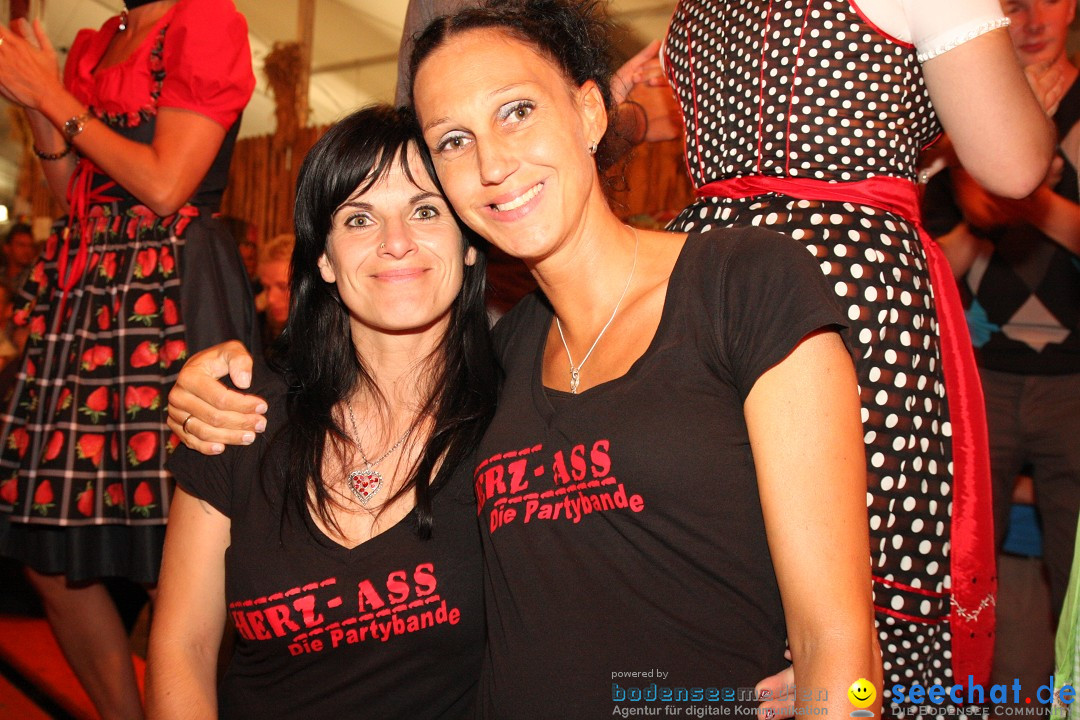 Sichelhenke mit HERZ-ASS: Bohlingen am Bodensee, 27.08.2012