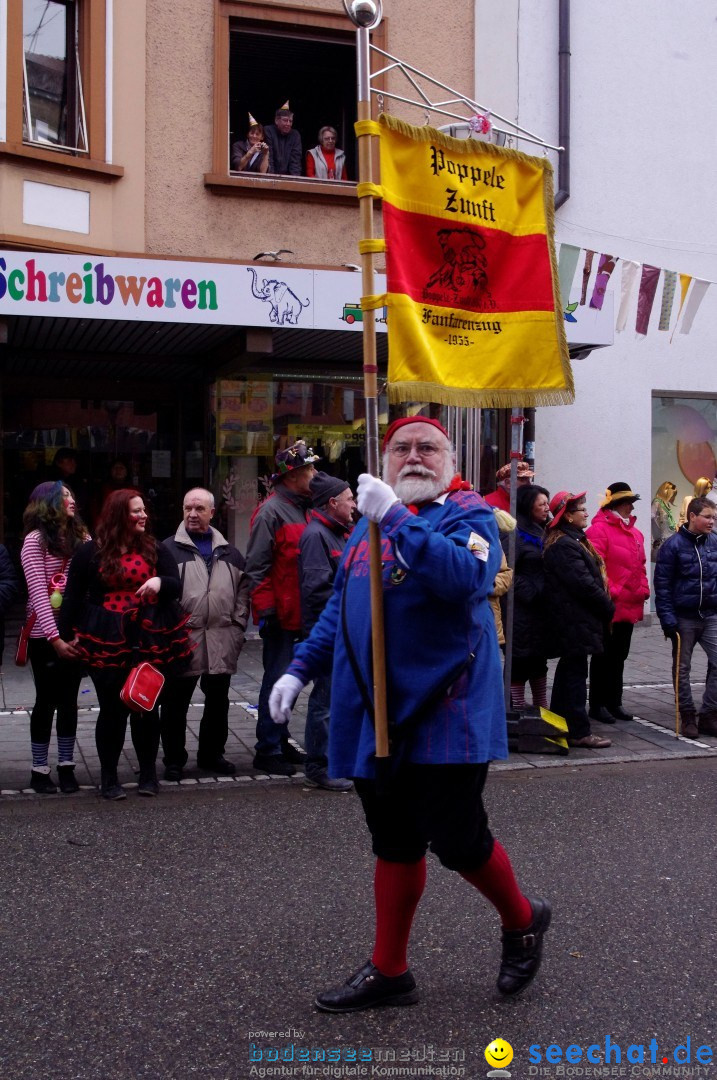 Narrenbaumumzug der Poppele-Zunft: Singen am Bodensee, 07.02.2013