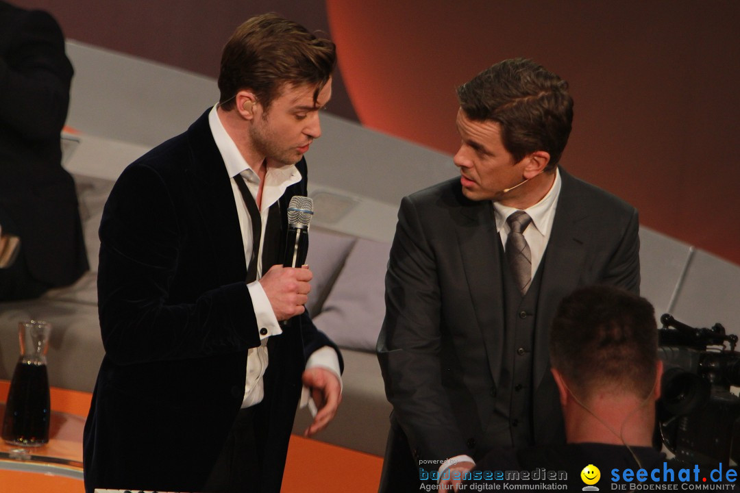 Wetten, dass..? Live: Justin Timberlake, Bruno Mars und Heino: Friedrichsha