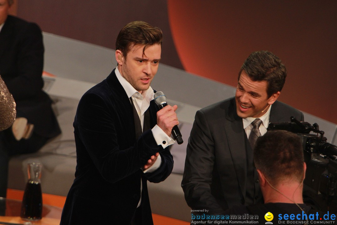 Wetten, dass..? Live: Justin Timberlake, Bruno Mars und Heino: Friedrichsha