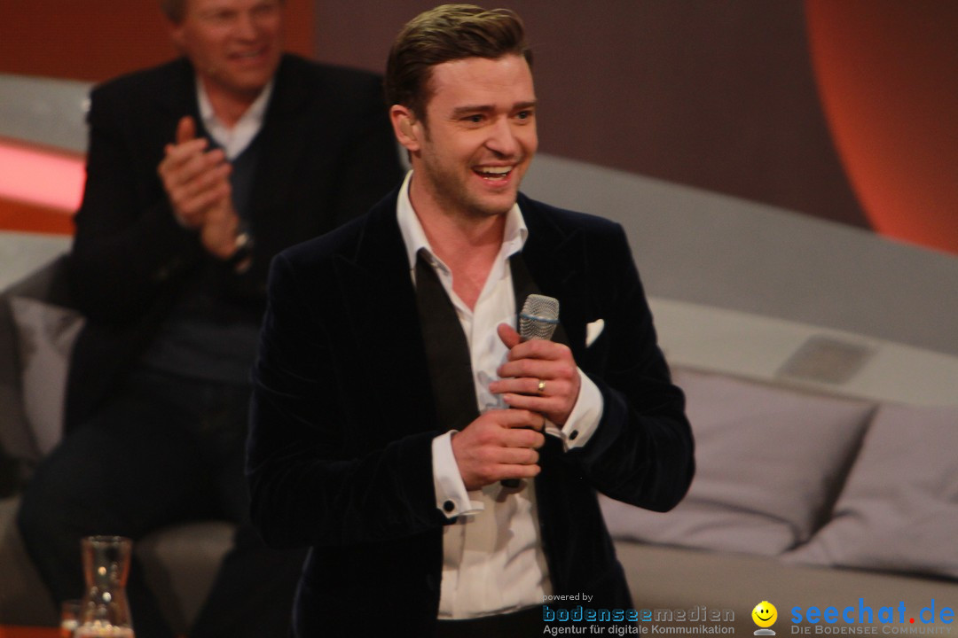 Wetten, dass..? Live: Justin Timberlake, Bruno Mars und Heino: Friedrichsha