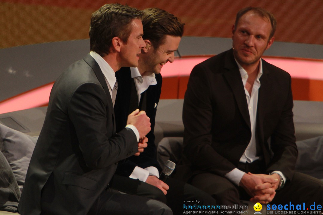 Wetten, dass..? Live: Justin Timberlake, Bruno Mars und Heino: Friedrichsha