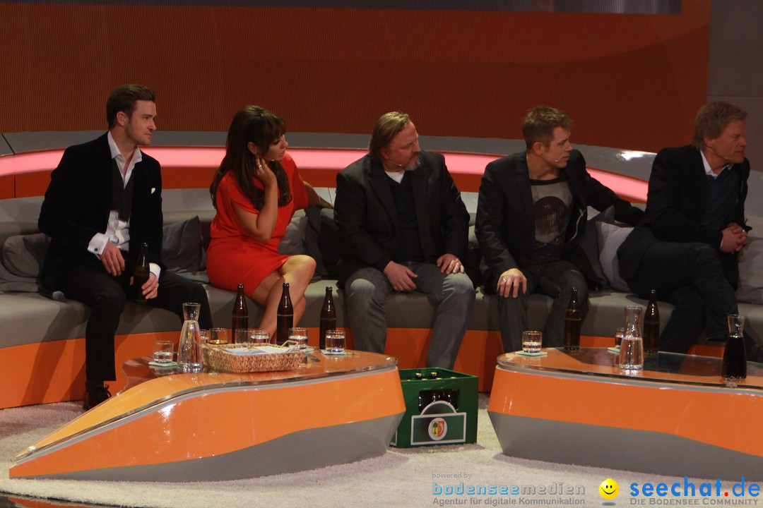 Wetten, dass..? Live: Justin Timberlake, Bruno Mars und Heino: Friedrichsha