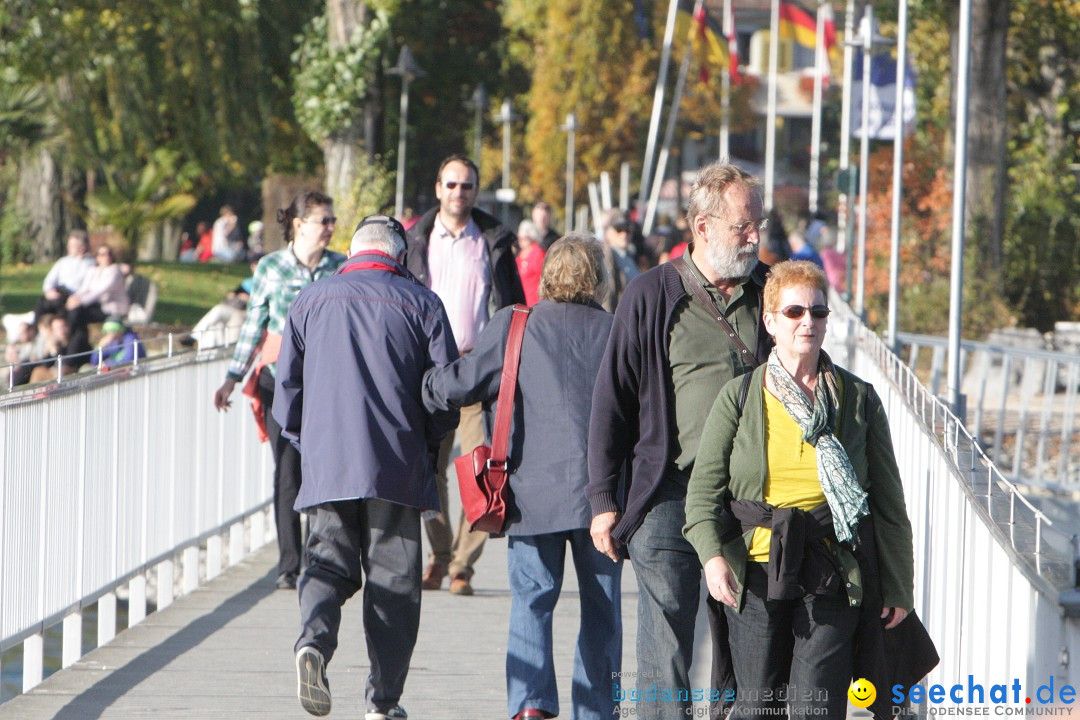 Zwei Zeppelin NT im Formations-Flug: Friedrichshafen am Bodensee, 19.10.201