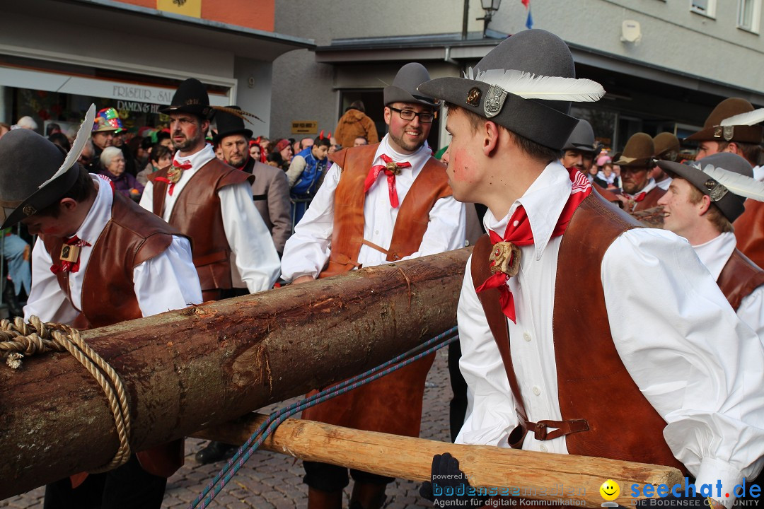 Narrenbaumstellen, Winfried Kretschmann: Stockach am Bodensee, 27.02.2014