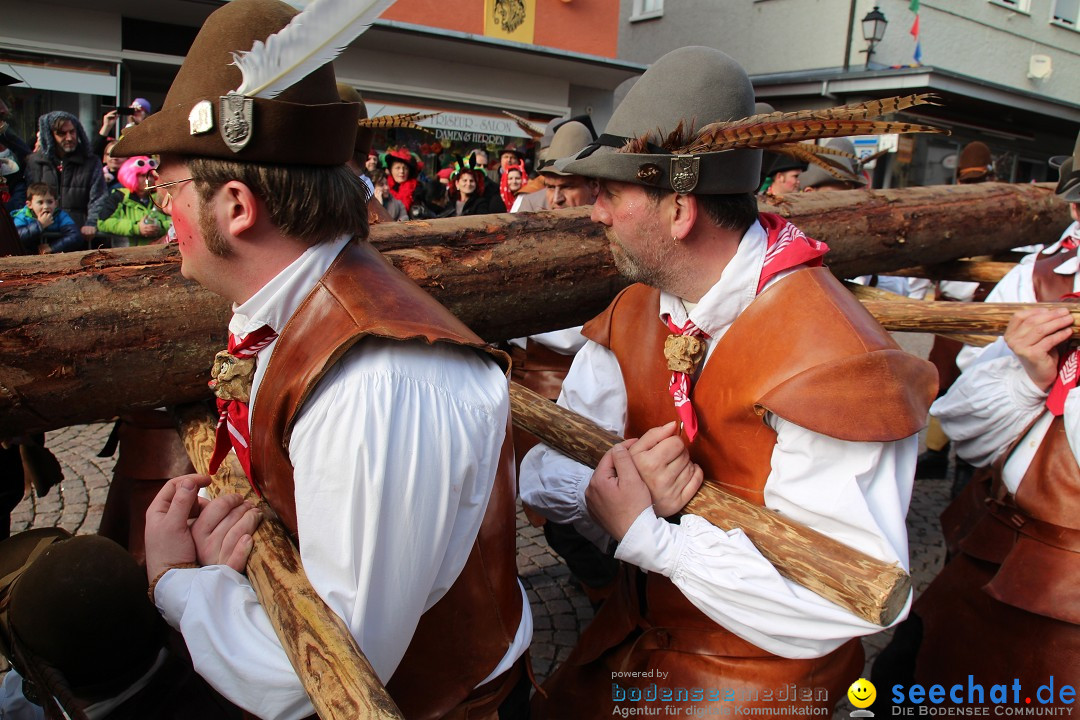 Narrenbaumstellen, Winfried Kretschmann: Stockach am Bodensee, 27.02.2014