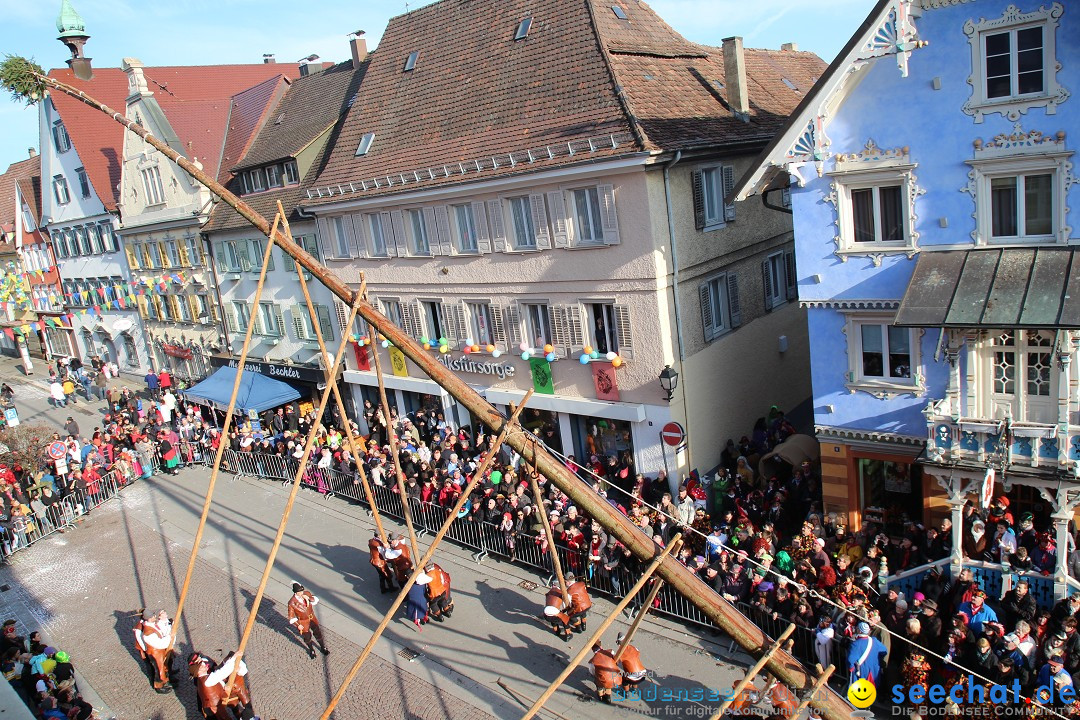 Narrenbaumstellen, Winfried Kretschmann: Stockach am Bodensee, 27.02.2014