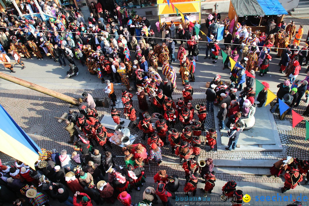 Narrenbaumstellen, Winfried Kretschmann: Stockach am Bodensee, 27.02.2014