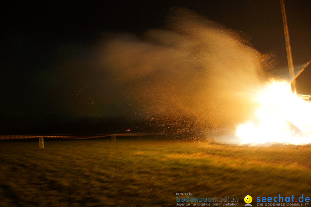Funkenfeuer Fasnet - Ursaul bei Stockach am Bodensee, 09.03.2014