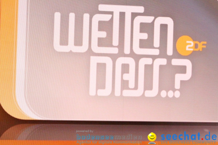 Wetten, dass..? ZDF TV-Show mit Markus Lanz: Offenburg, 05.04.2014