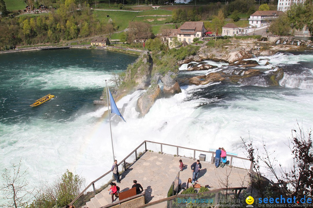 Rheinfall: Neuhausen - Schweiz: Schaffhausen am Bodensee, 09.04.2014