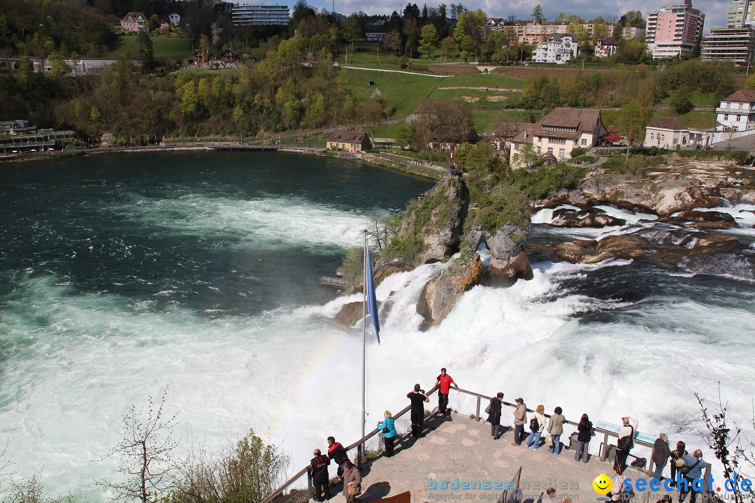 Rheinfall: Neuhausen - Schweiz: Schaffhausen am Bodensee, 09.04.2014