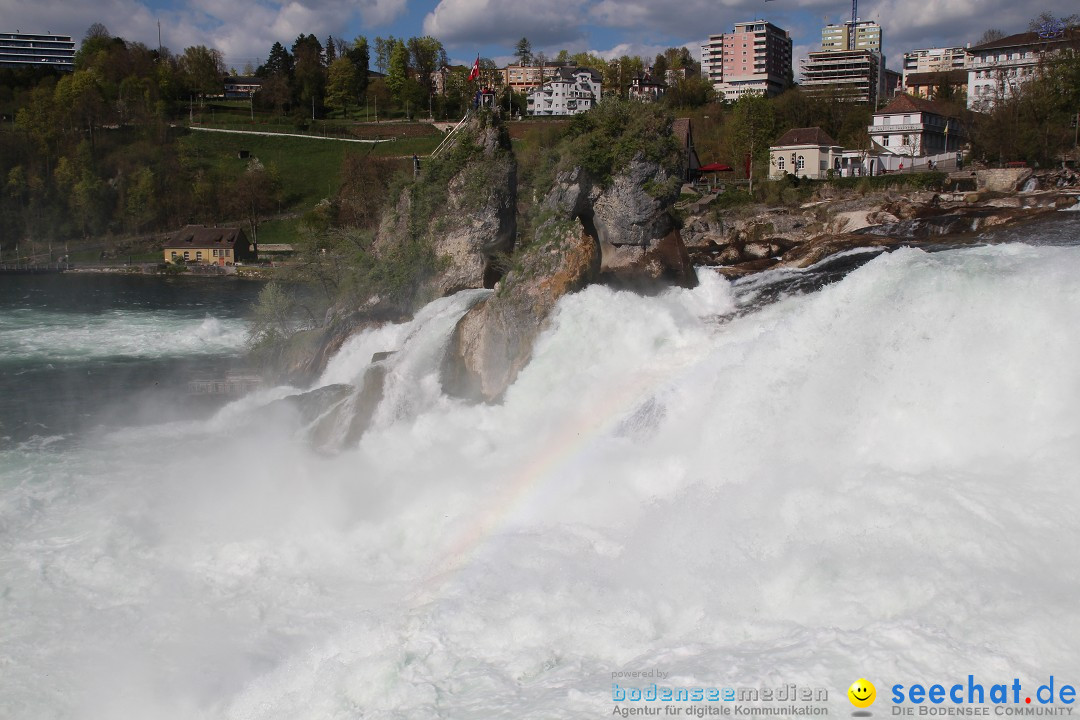 Rheinfall: Neuhausen - Schweiz: Schaffhausen am Bodensee, 09.04.2014