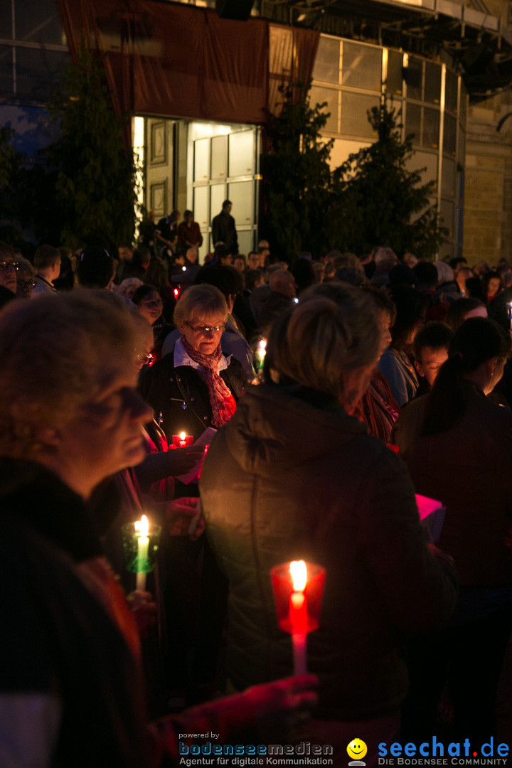 Lichterprozession Kreuzberg: Weingarten am Bodensee, 29.05.2014