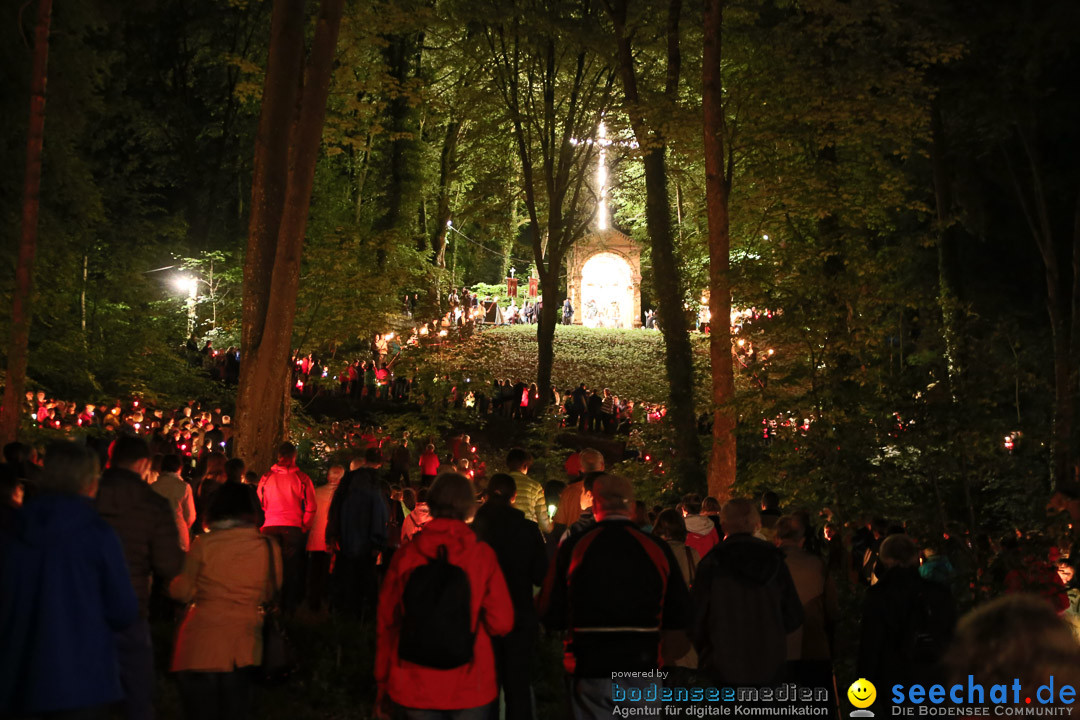Lichterprozession Kreuzberg: Weingarten am Bodensee, 29.05.2014