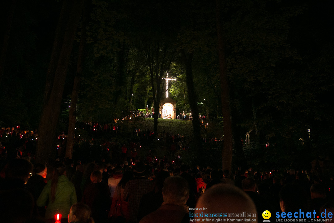 Lichterprozession Kreuzberg: Weingarten am Bodensee, 29.05.2014