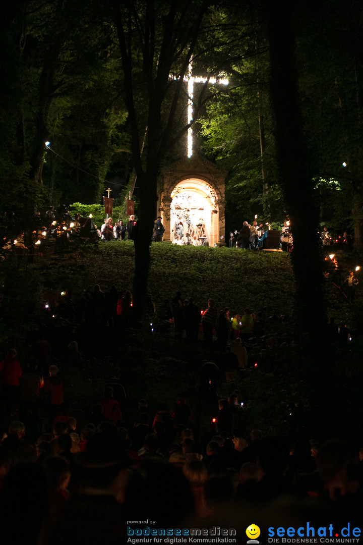 Lichterprozession Kreuzberg: Weingarten am Bodensee, 29.05.2014