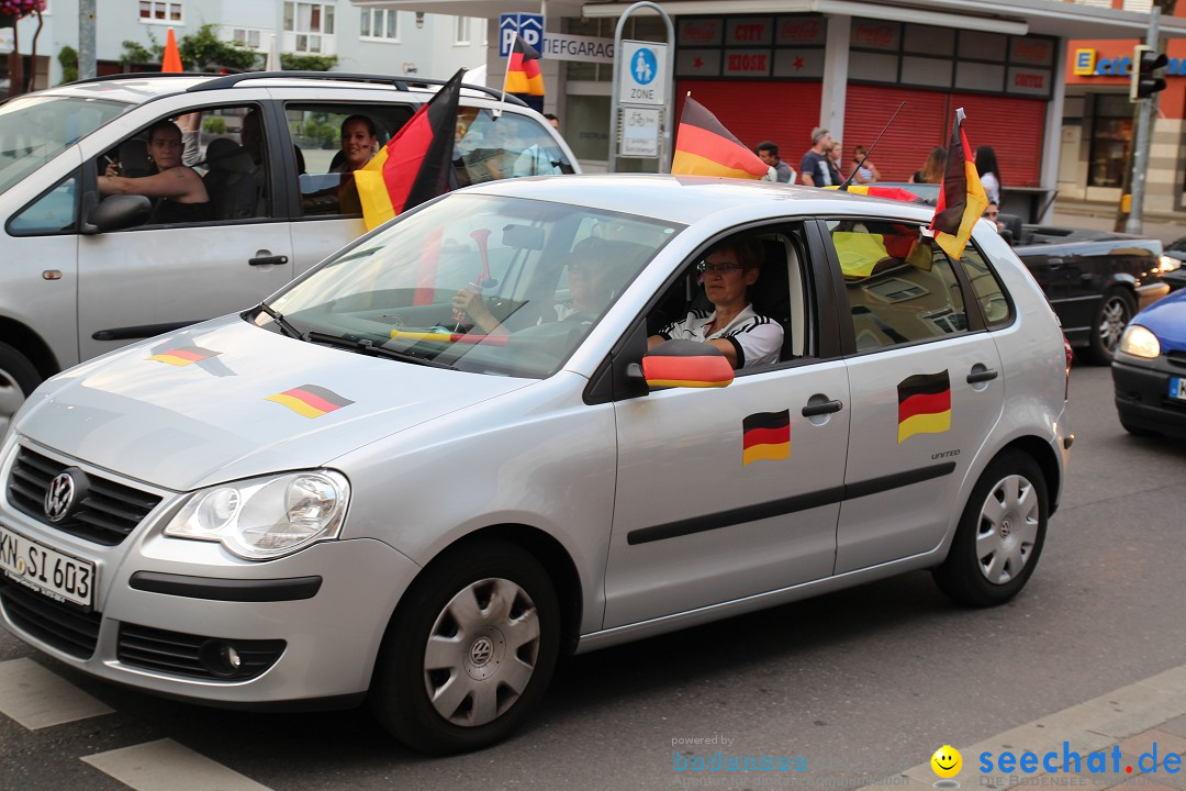 WM 2014: Deutschland vs. Portugal: Singen am Bodensee, 16.06.2014