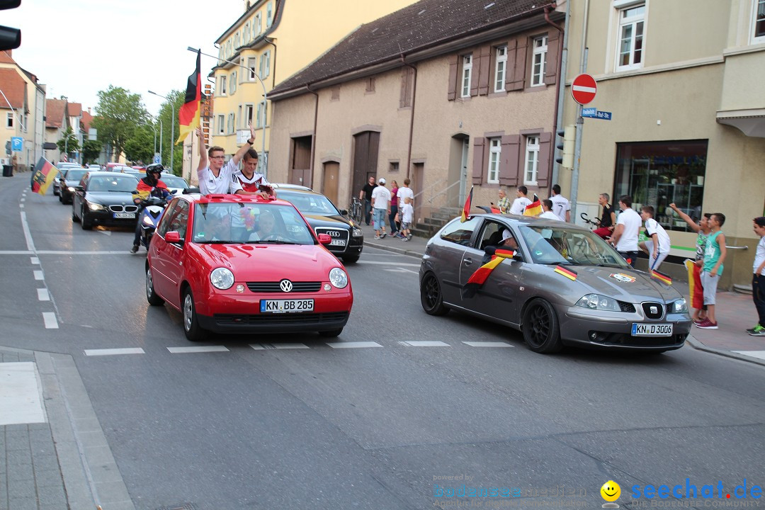 WM 2014: Deutschland vs. Portugal: Singen am Bodensee, 16.06.2014
