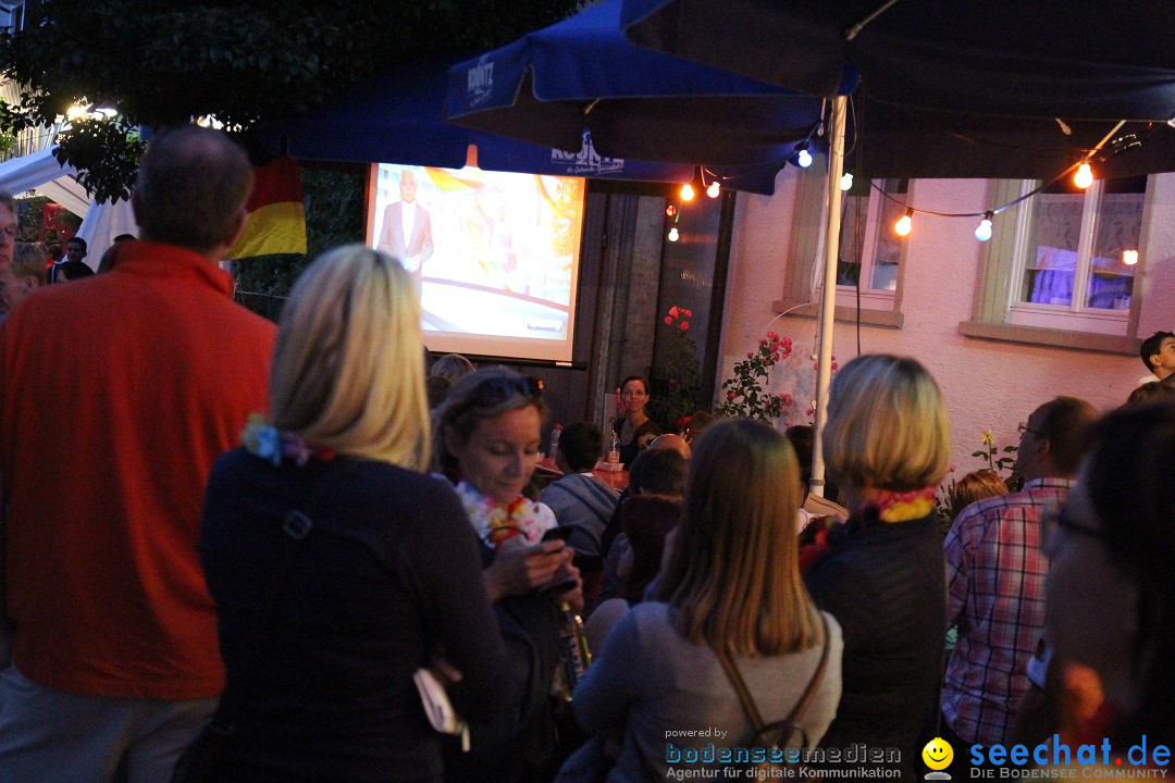 Hafenfest und WM: Deutschland - Ghana: Ludwigshafen am Bodensee, 21.06.2014