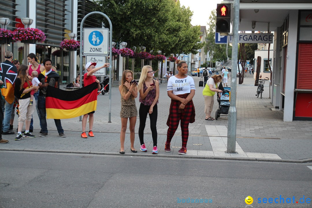 WM 2014: Deutschland vs. USA: Singen am Bodensee, 26.06.2014