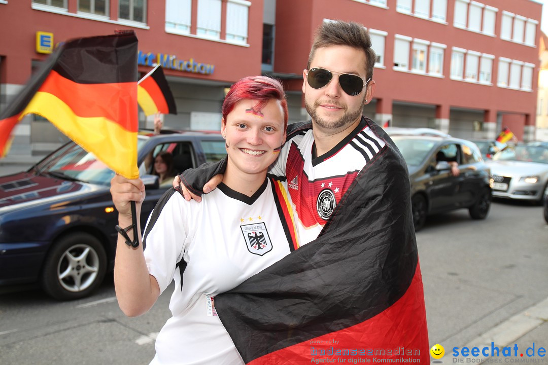 WM 2014: Deutschland vs. USA: Singen am Bodensee, 26.06.2014