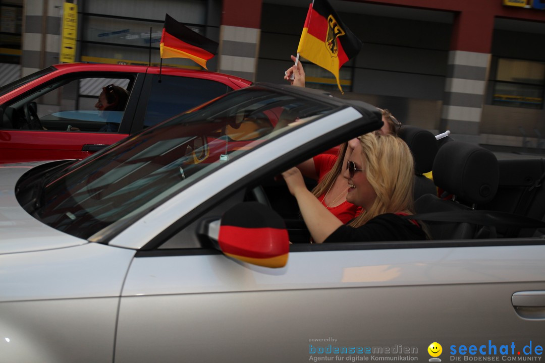 WM 2014: Deutschland vs. USA: Singen am Bodensee, 26.06.2014