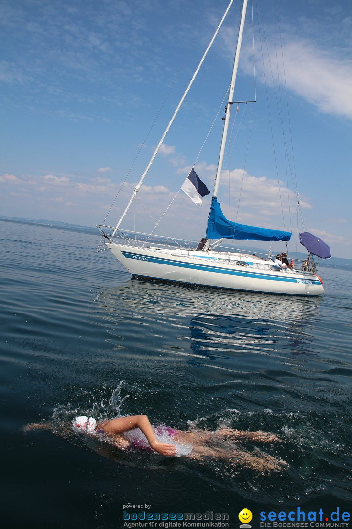 Bodenseequerung: Nathalie Pohl: Friedrichshafen - Romanshorn, 25.06.2014