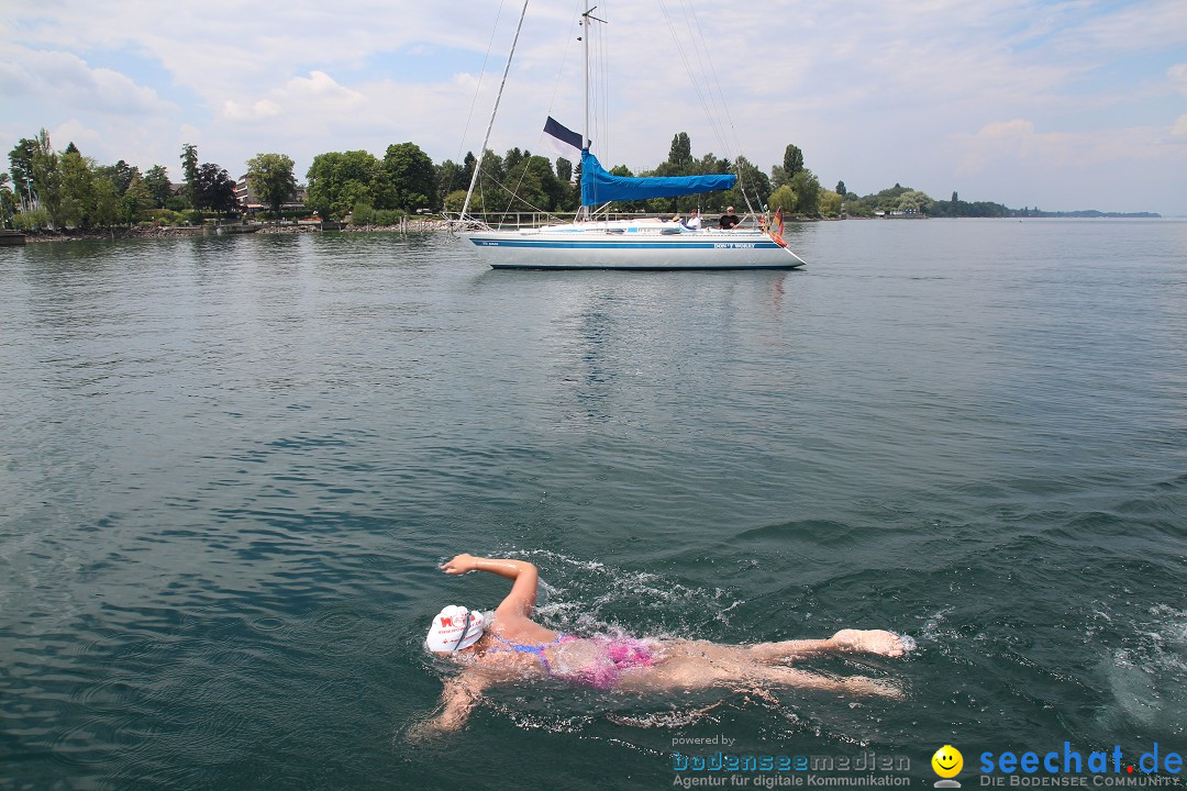 Bodenseequerung: Nathalie Pohl: Friedrichshafen - Romanshorn, 25.06.2014