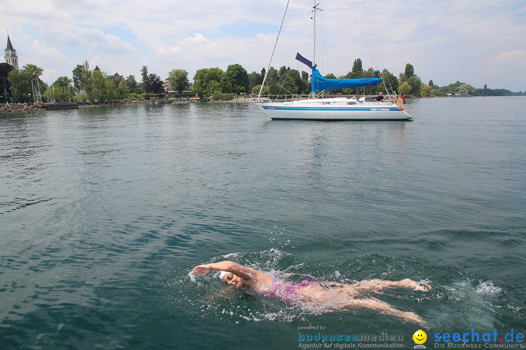 Bodenseequerung: Nathalie Pohl: Friedrichshafen - Romanshorn, 25.06.2014
