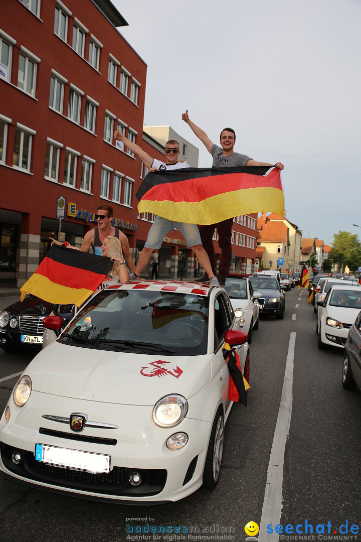 WM 2014: Deutschland vs. Frankreich: Singen am Bodensee, 04.07.2014