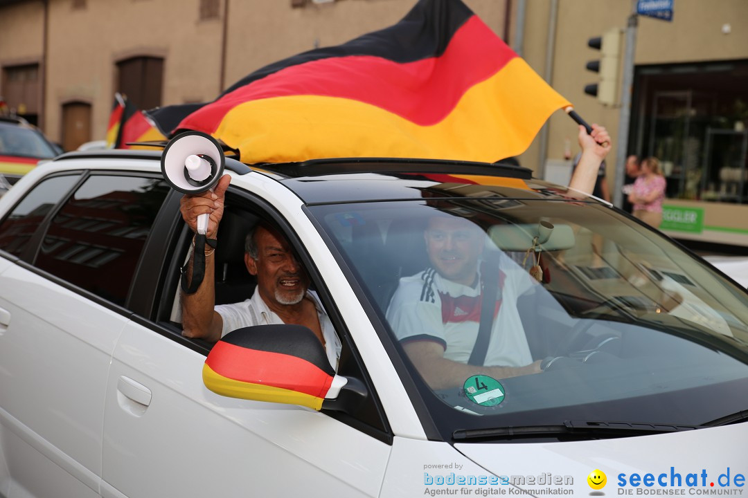 WM 2014: Deutschland vs. Frankreich: Singen am Bodensee, 04.07.2014