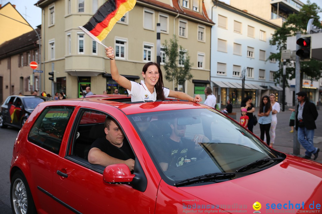 WM 2014: Deutschland vs. Frankreich: Singen am Bodensee, 04.07.2014