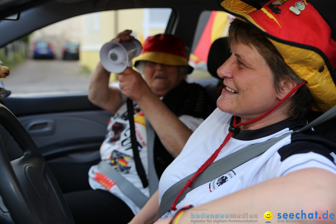 WM 2014: Deutschland vs. Frankreich: Singen am Bodensee, 04.07.2014