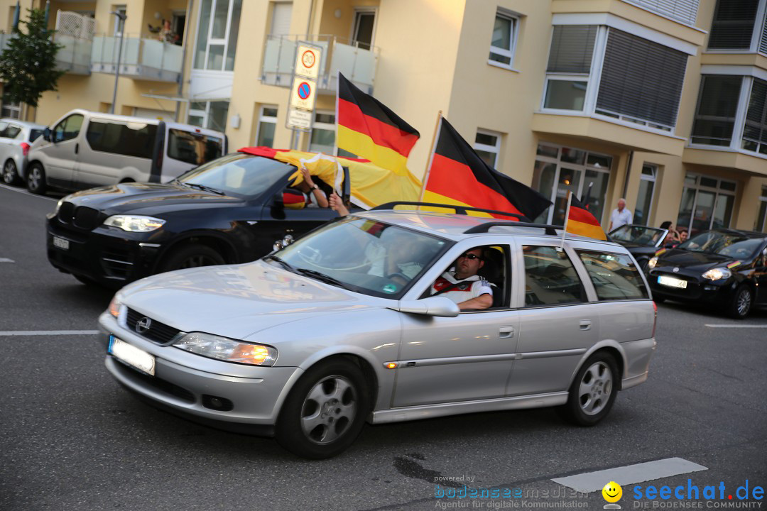 WM 2014: Deutschland vs. Frankreich: Singen am Bodensee, 04.07.2014
