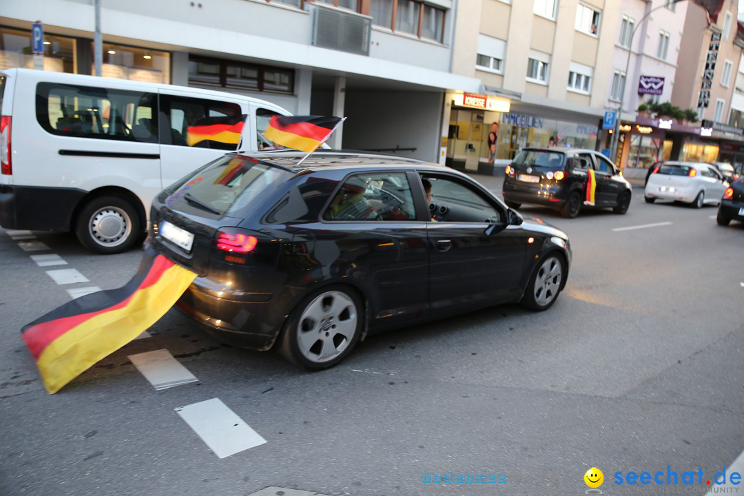 WM 2014: Deutschland vs. Frankreich: Singen am Bodensee, 04.07.2014