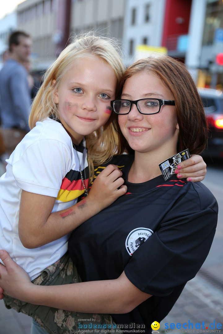 WM 2014: Deutschland vs. Frankreich: Singen am Bodensee, 04.07.2014