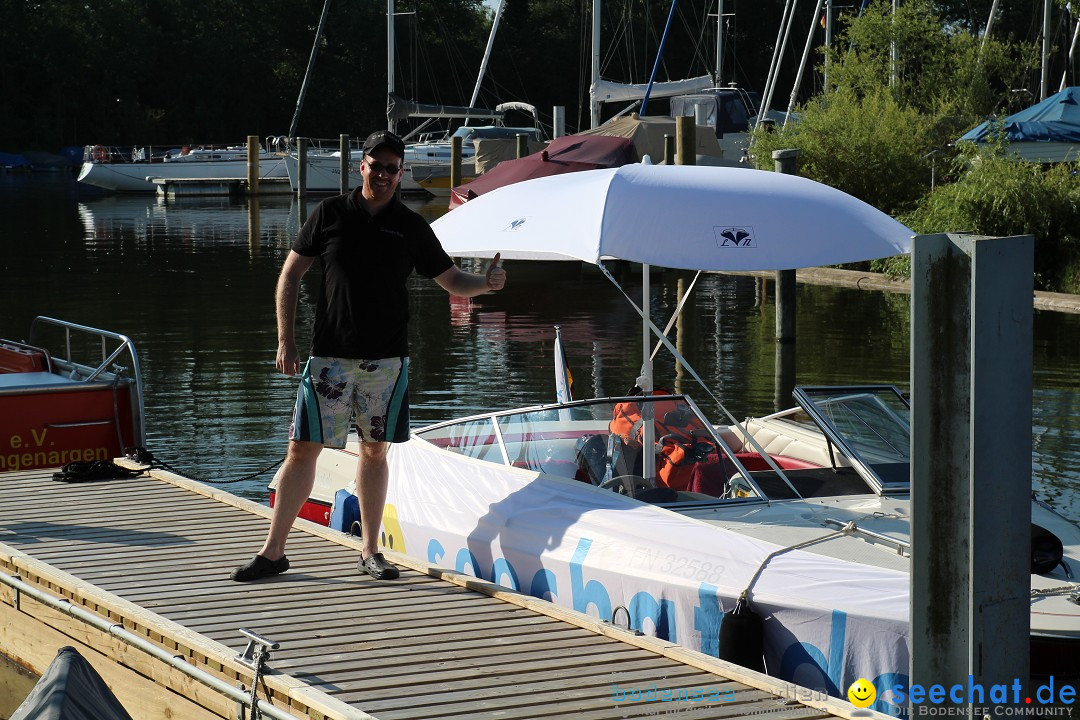 Wigald Boning durchquert den Bodensee: Friedrichshafen, 16.07.2014