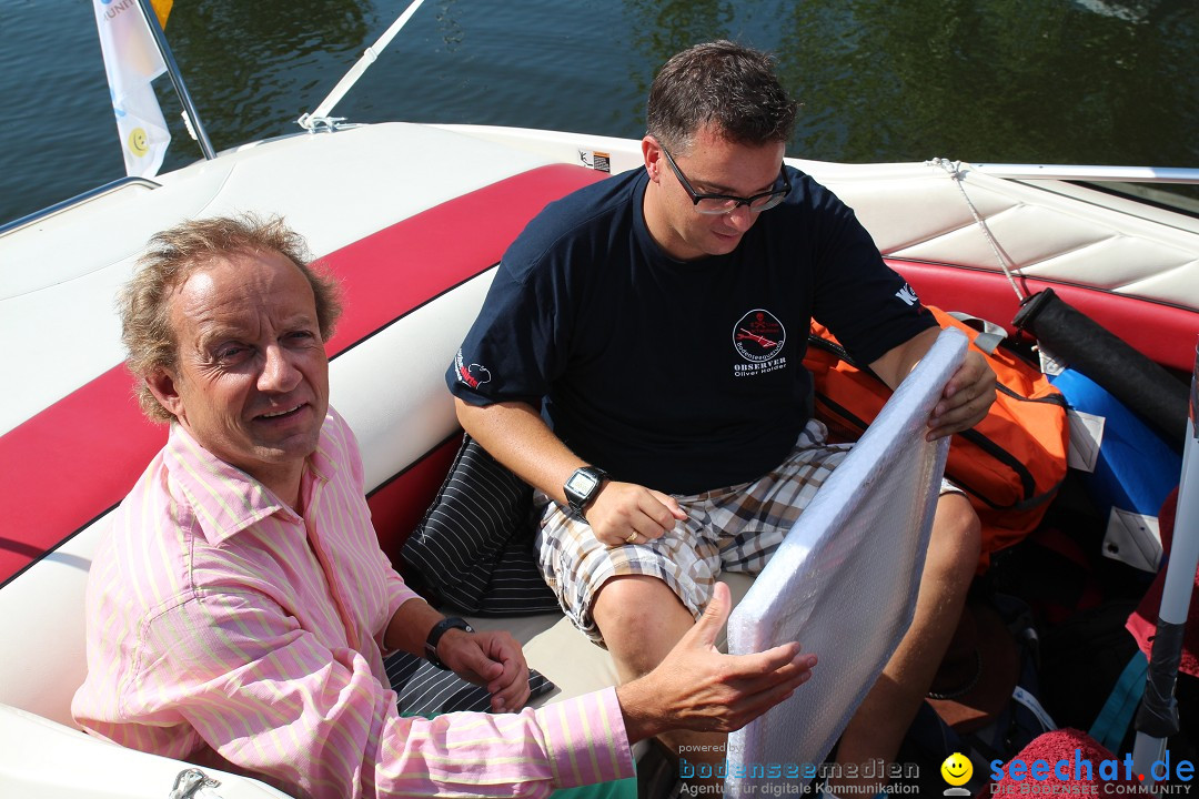Wigald Boning durchquert den Bodensee: Friedrichshafen, 16.07.2014