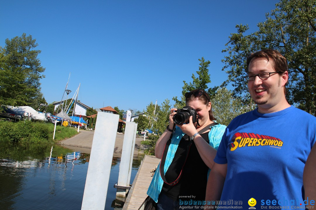 Wigald Boning durchquert den Bodensee: Friedrichshafen, 16.07.2014