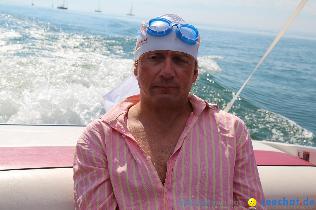 Wigald Boning durchquert den Bodensee: Friedrichshafen, 16.07.2014