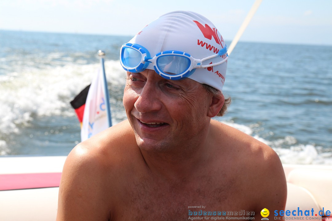 Wigald Boning durchquert den Bodensee: Friedrichshafen, 16.07.2014
