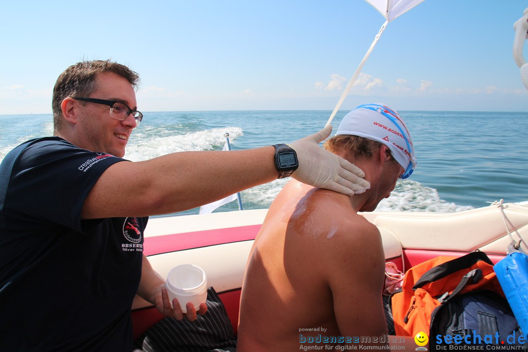 Wigald Boning durchquert den Bodensee: Friedrichshafen, 16.07.2014