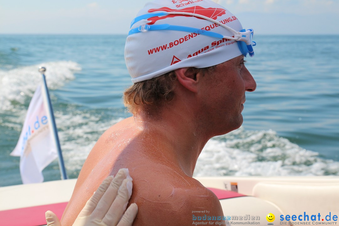 Wigald Boning durchquert den Bodensee: Friedrichshafen, 16.07.2014